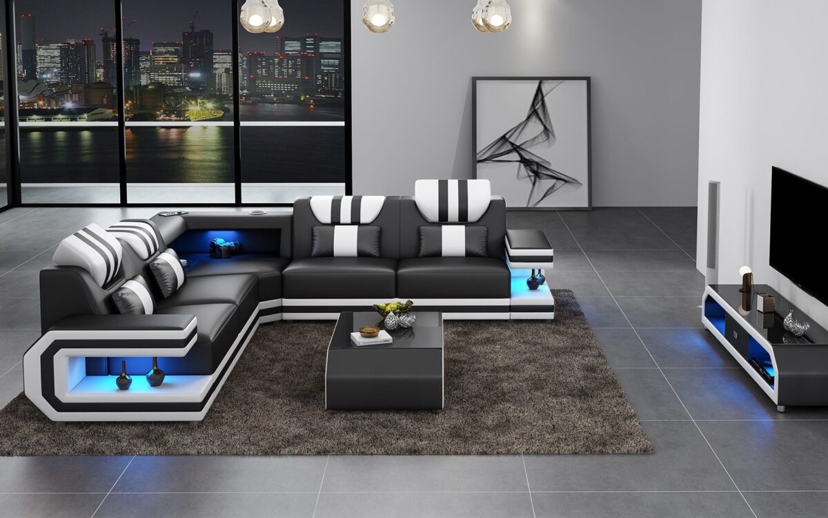 Maximus Modern L Shape Recliner Sectional - Image 6