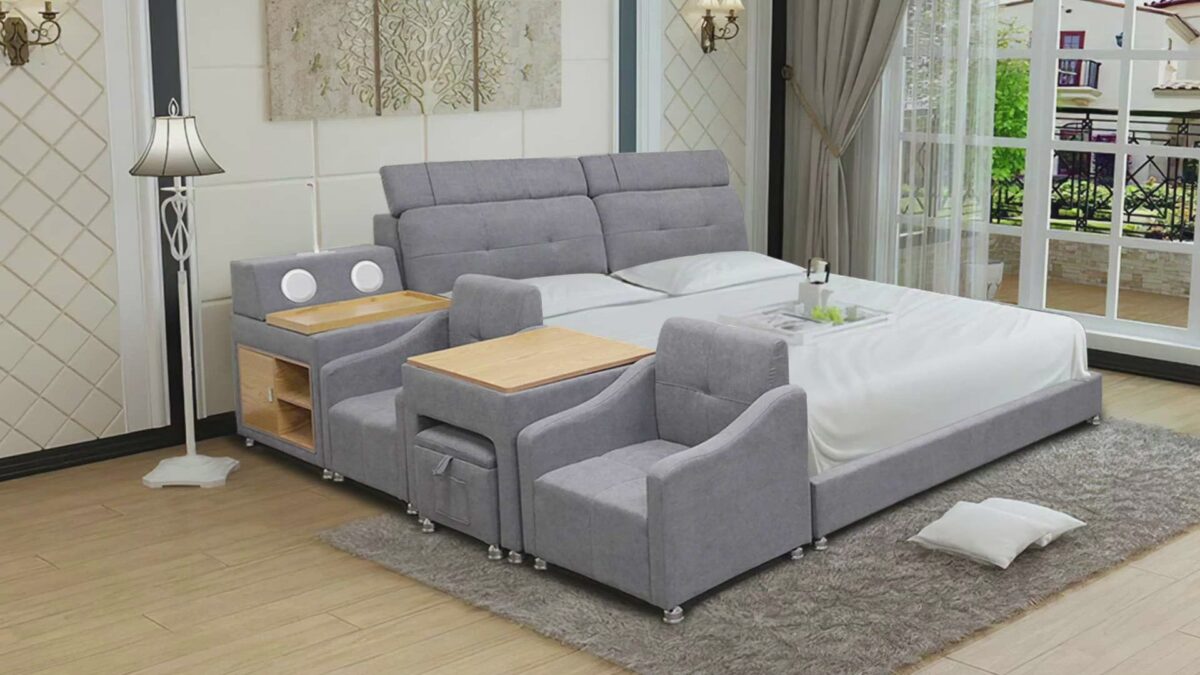 Lucinda Modular Modern Multifunctional Smart Bed - Image 6