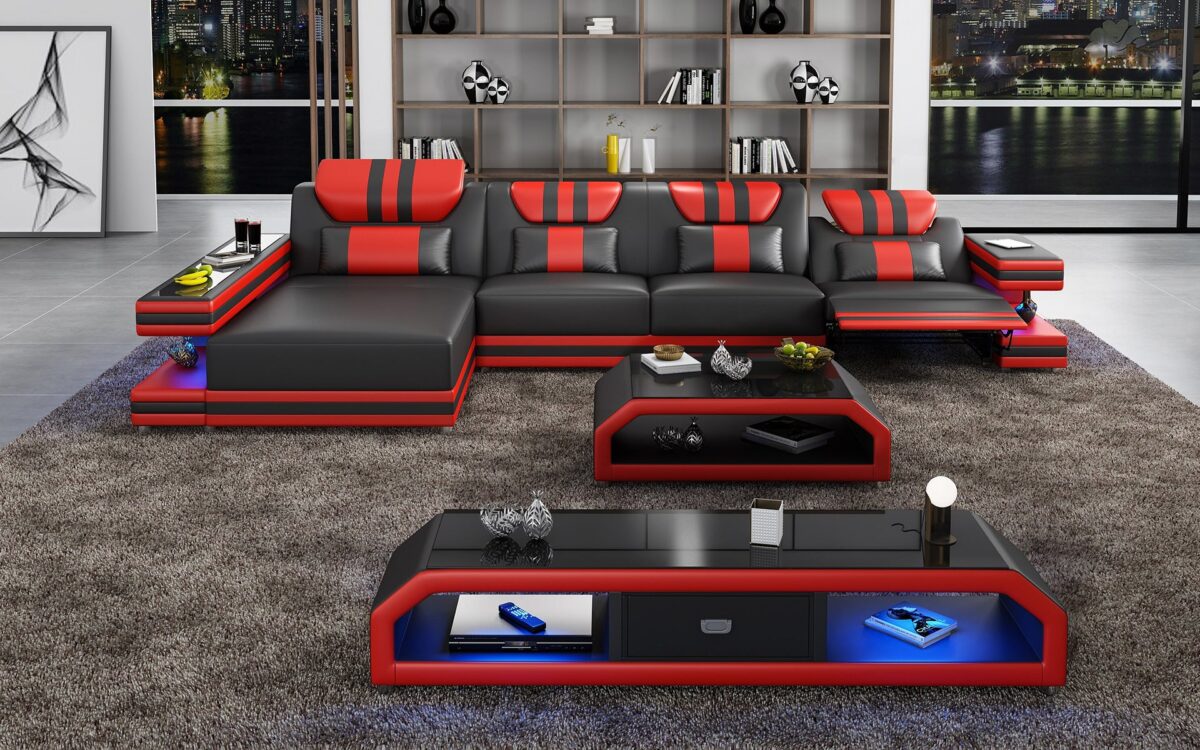 Maximus Modern Recliner Sectional With Mood Light | Futuristic Furniture - Image 9