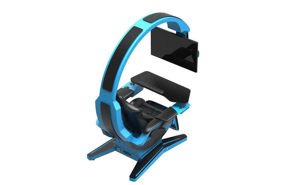 HAMISH ULTIMATE WORKING AND GAMING COMPUTER DESK WITH RECLINER - Image 23
