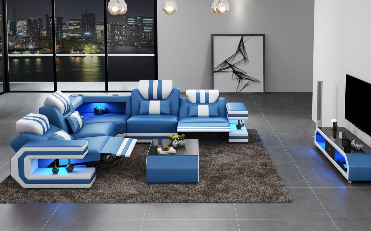 Maximus Modern L Shape Recliner Sectional - Image 4