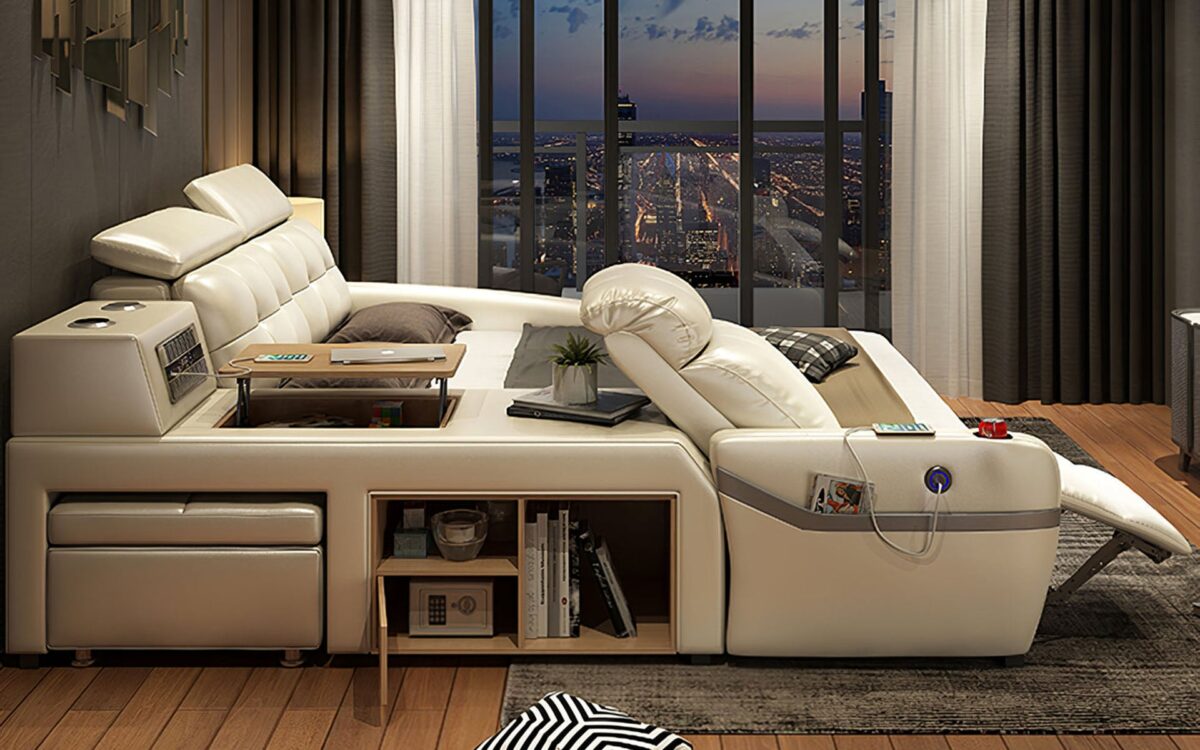 Monica Multifunctional Smart Bed | Futuristic Furniture - Image 9