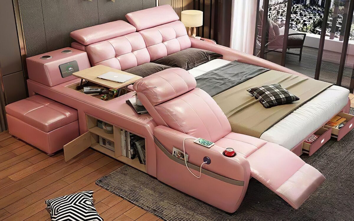 Veronica Multifunctional Smart Bed | Futuristic Furniture - Image 12