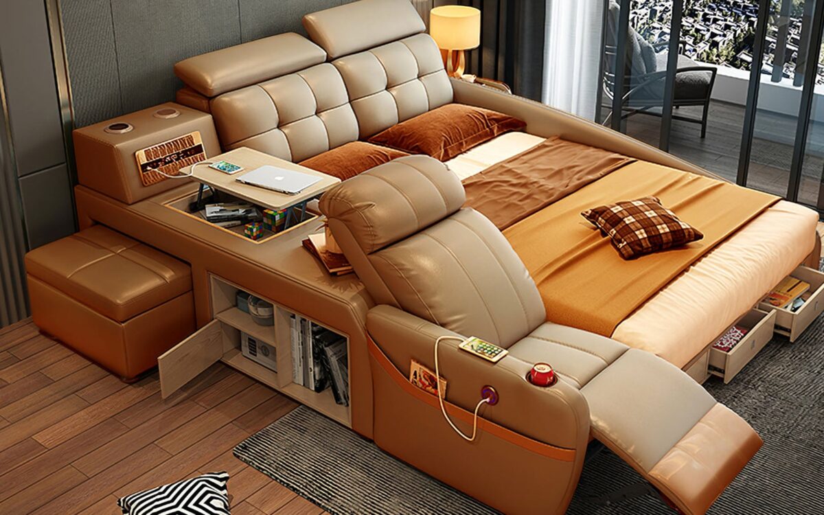 Monica Multifunctional Smart Bed | Futuristic Furniture - Image 6