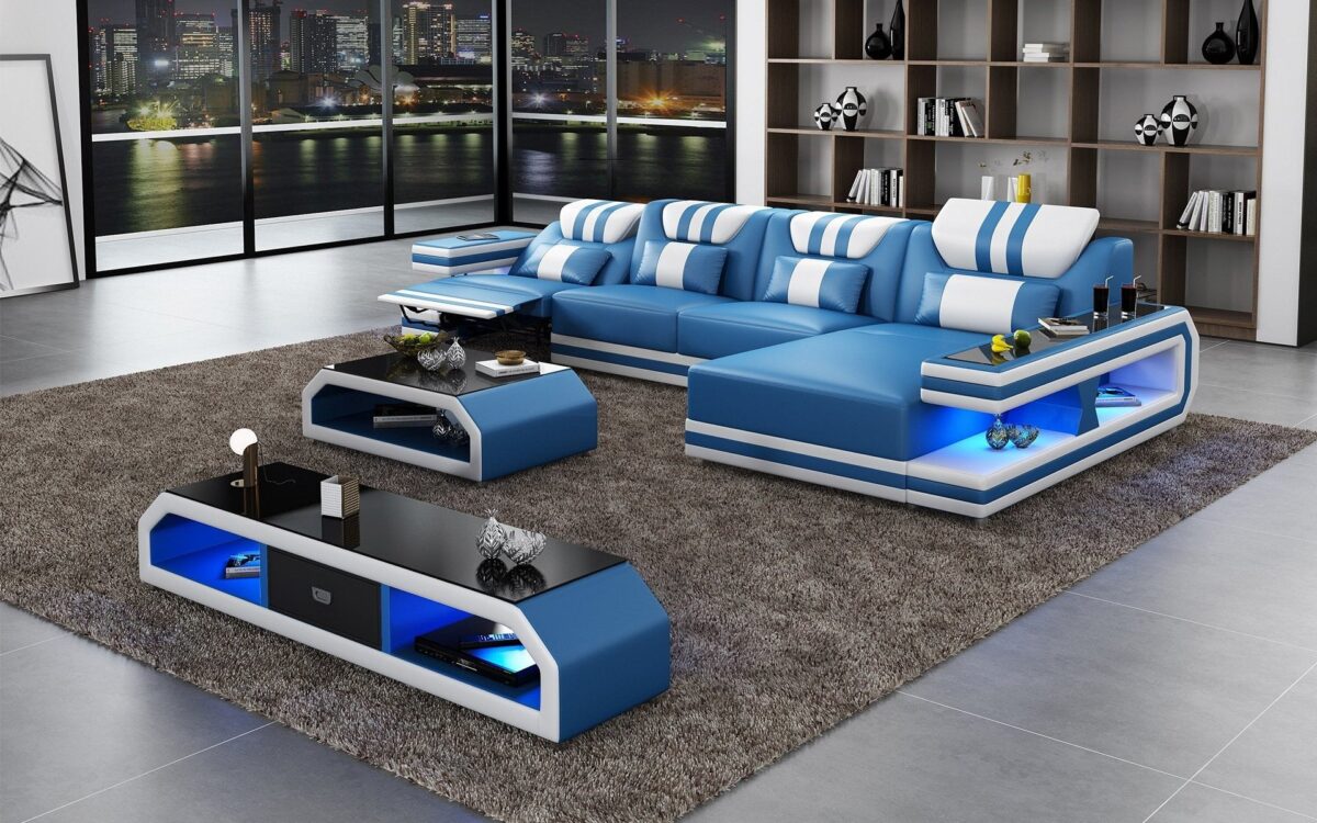 Maximus Modern Recliner Sectional With Mood Light | Futuristic Furniture - Image 10
