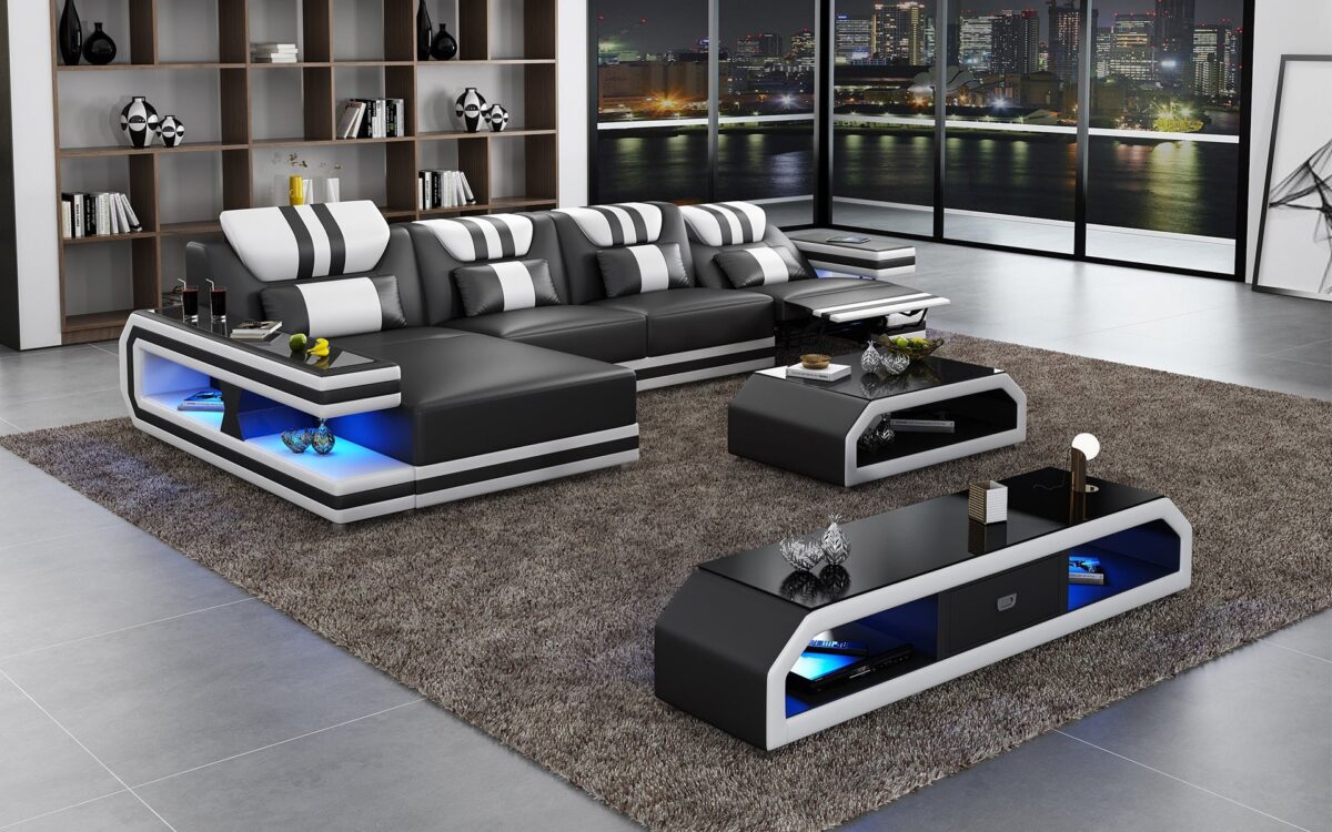 Maximus Modern Recliner Sectional With Mood Light | Futuristic Furniture - Image 2
