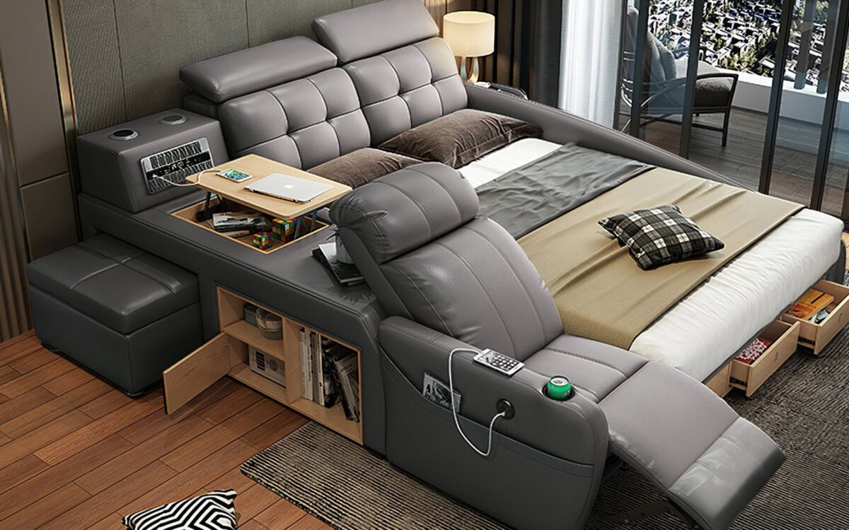 Monica Multifunctional Smart Bed | Futuristic Furniture - Image 7