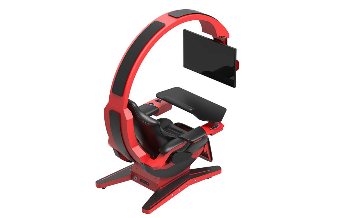HAMISH ULTIMATE WORKING AND GAMING COMPUTER DESK WITH RECLINER - Image 12