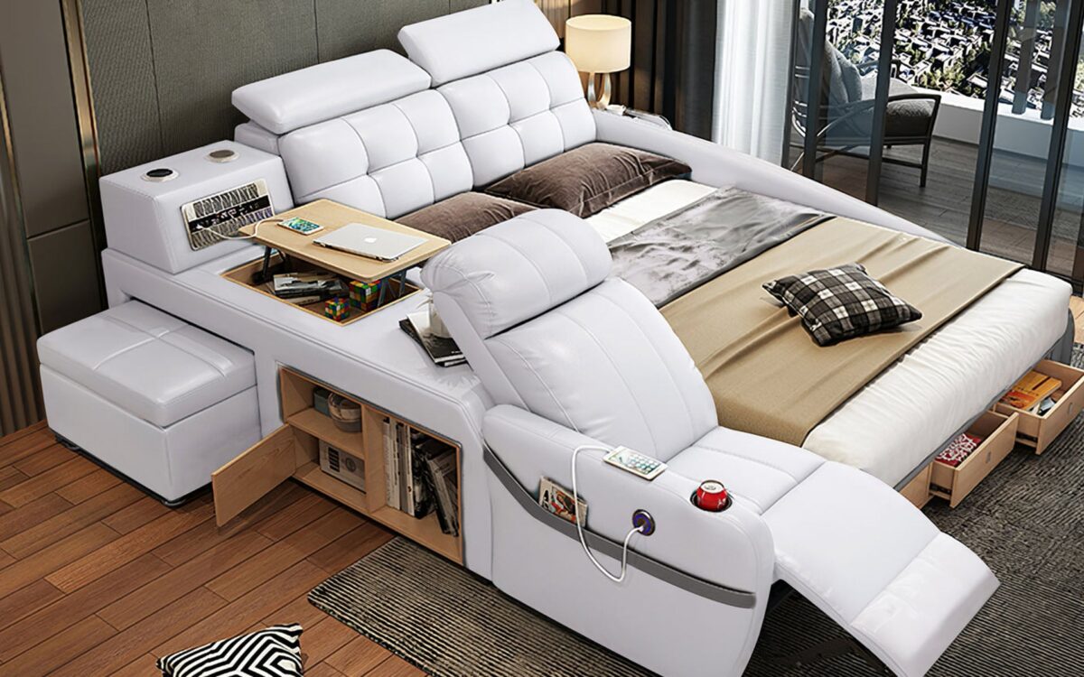 Monica Multifunctional Smart Bed | Futuristic Furniture - Image 8