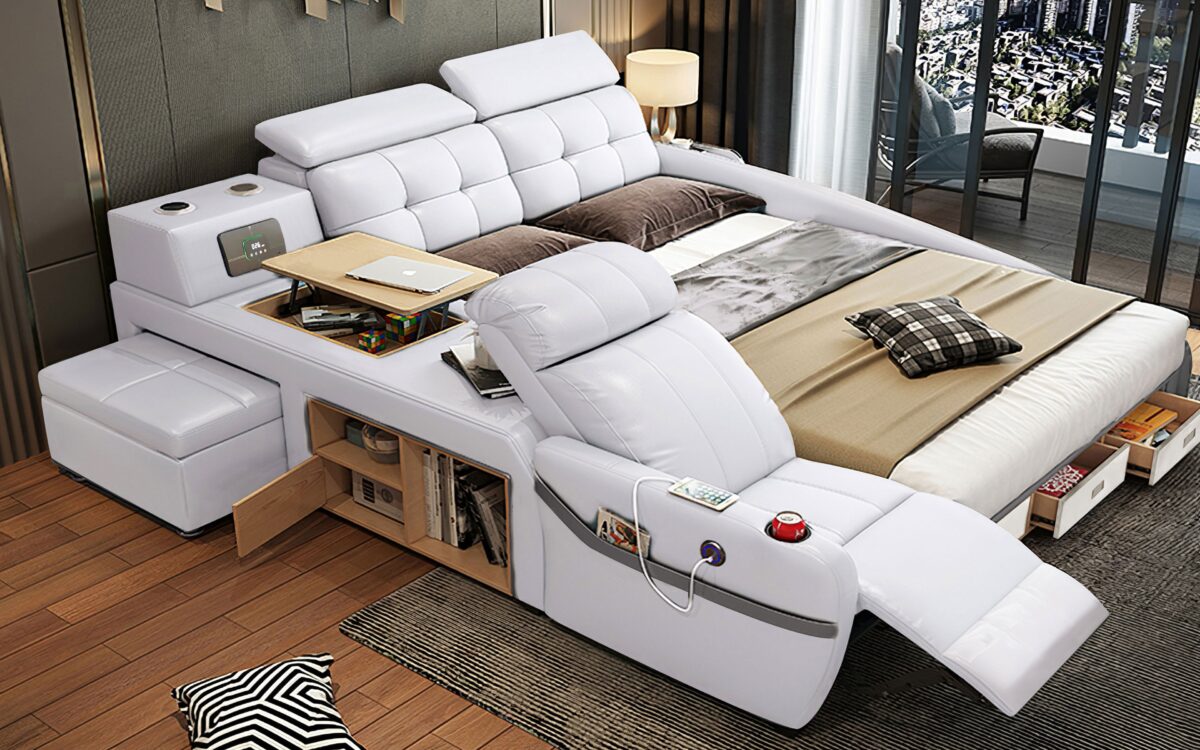 Veronica Multifunctional Smart Bed | Futuristic Furniture - Image 9