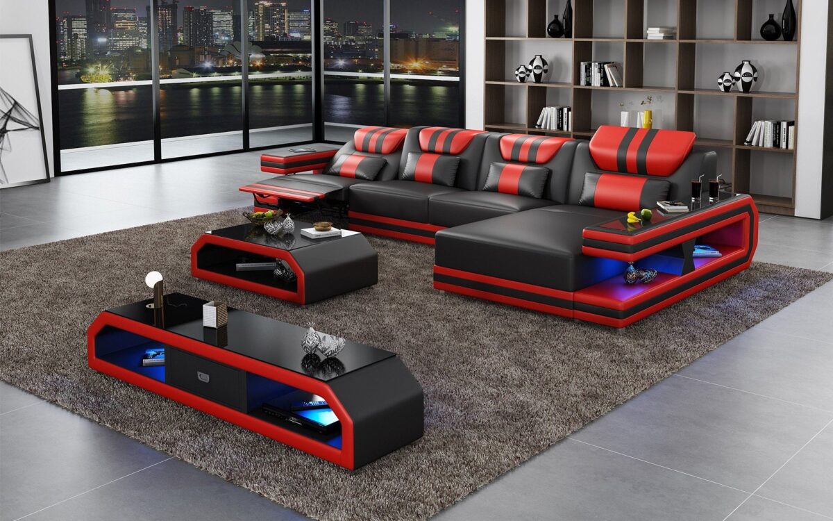 Maximus Modern Recliner Sectional With Mood Light | Futuristic Furniture - Image 12