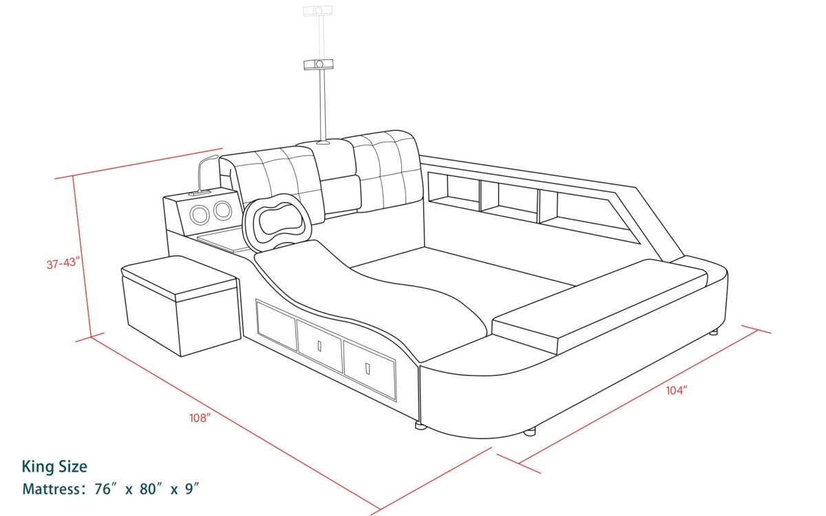 Sophia Tech Smart Ultimate Bed | All In One Bed - Image 8
