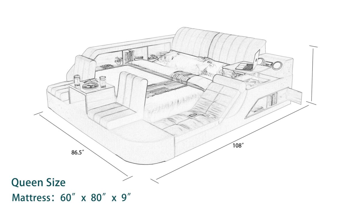 Secha Multifunctional Smart Bed | Ultimate Bed - Image 14