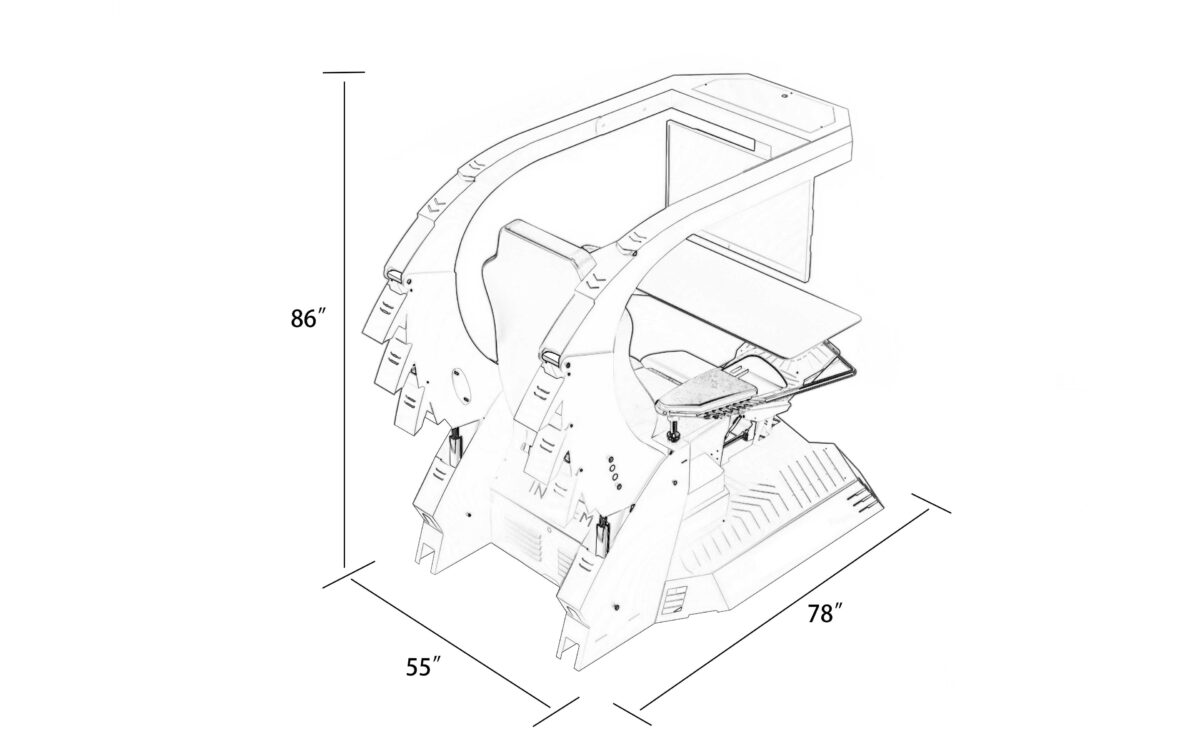 Talon Space Working And Gaming Station | All In One Working and Gaming Chair - Image 44