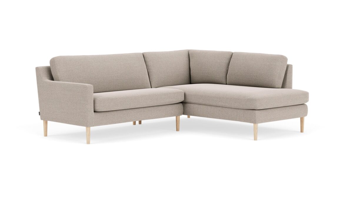 Astha. Open Corner Right Couch. Agnes Brown - Image 2