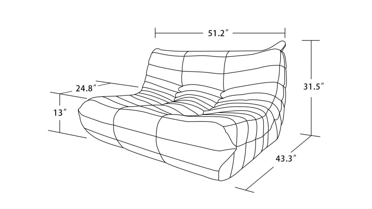 Linko Large Modern Tufted Lounge Chair - Image 40