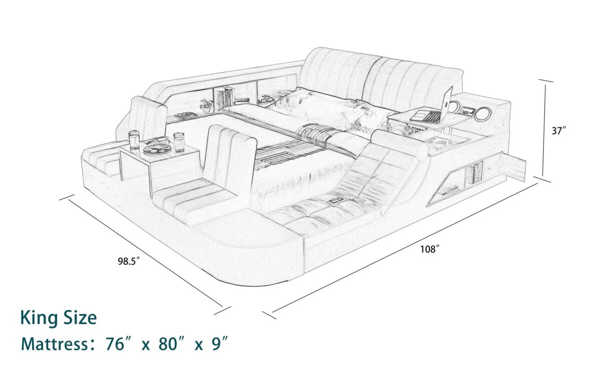 Secha Multifunctional Smart Bed | Ultimate Bed - Image 13